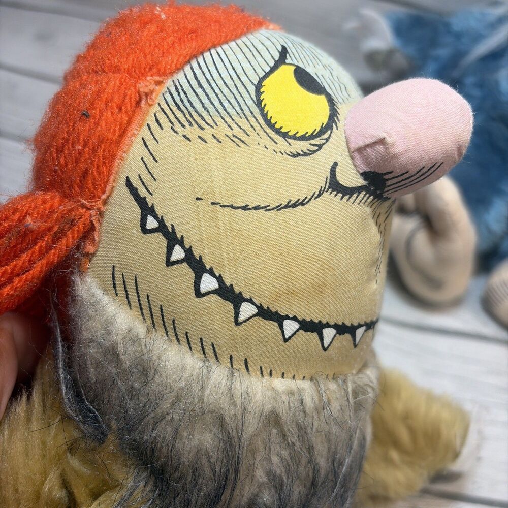 Vintage 1980 Where the Wild Things Are Sipi Plush Doll 12” Set - Picture 15 of 16
